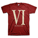 You Me at Six Maroon Roman VI Mens T-Shirt - You Me at Six - Flyclothing LLC