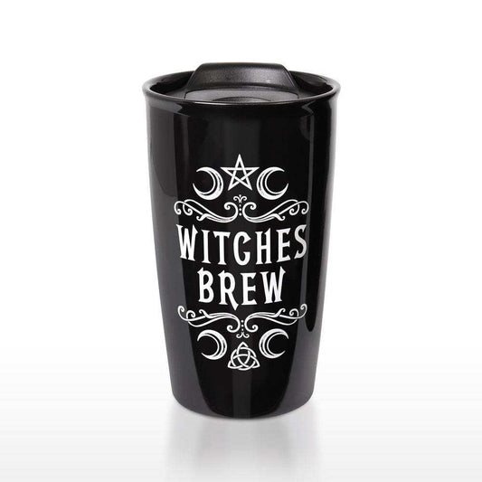 The Vault Crescent Witches Brew Double Walled Mug - Alchemy Gothic - Flyclothing LLC