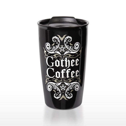The Vault Gothee Coffee Double Walled Mug - Alchemy Gothic - Flyclothing LLC