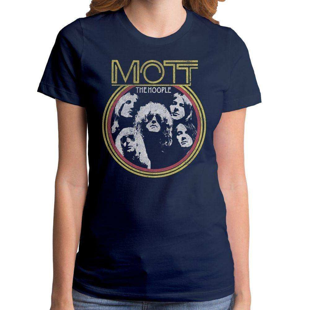 Mott the hoople young dudes navy girls tee - Mott the Hoople - Flyclothing LLC