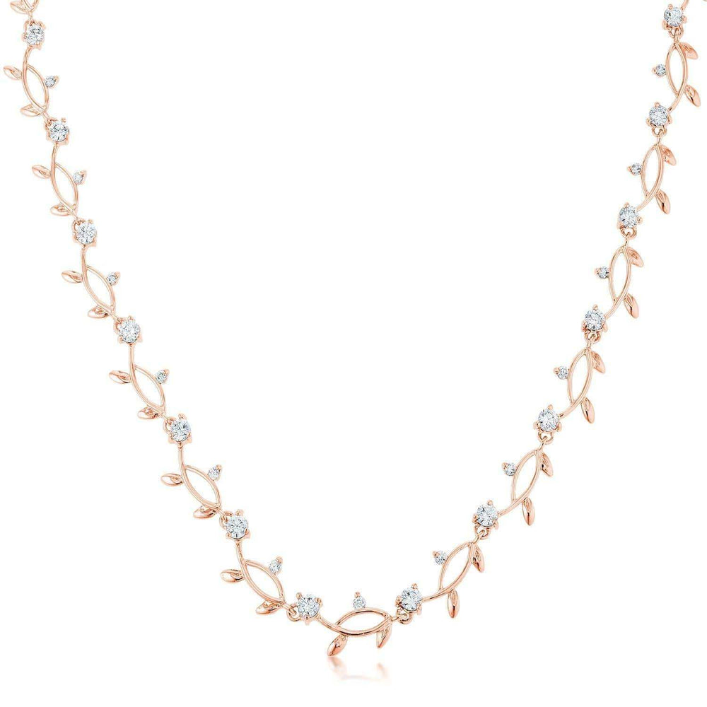 Rose Gold Tone Vineyard Necklace - JGI - Flyclothing LLC