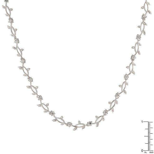 Rhodium Plated Vineyard Necklace - JGI - Flyclothing LLC