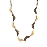 Vintage Leaf Two-tone Finish Necklace - JGI - Flyclothing LLC