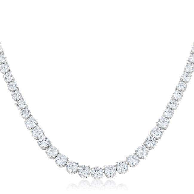 Graduated Cubic Zirconia Necklace - JGI - Flyclothing LLC