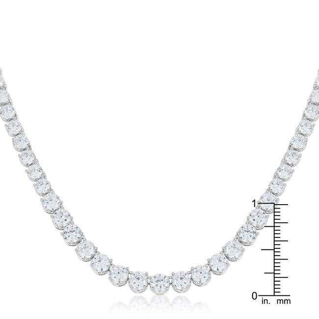 Graduated Cubic Zirconia Necklace - JGI - Flyclothing LLC
