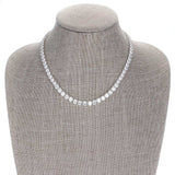 Graduated Cubic Zirconia Necklace - JGI - Flyclothing LLC