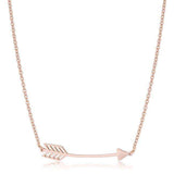Arianna Rose Gold Stainless Steel Arrow Necklace - JGI - Flyclothing LLC