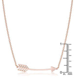 Arianna Rose Gold Stainless Steel Arrow Necklace - JGI - Flyclothing LLC