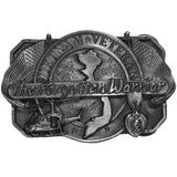 Vietnam Veteran Antiqued Belt Buckle - Siskiyou Buckle - Flyclothing LLC