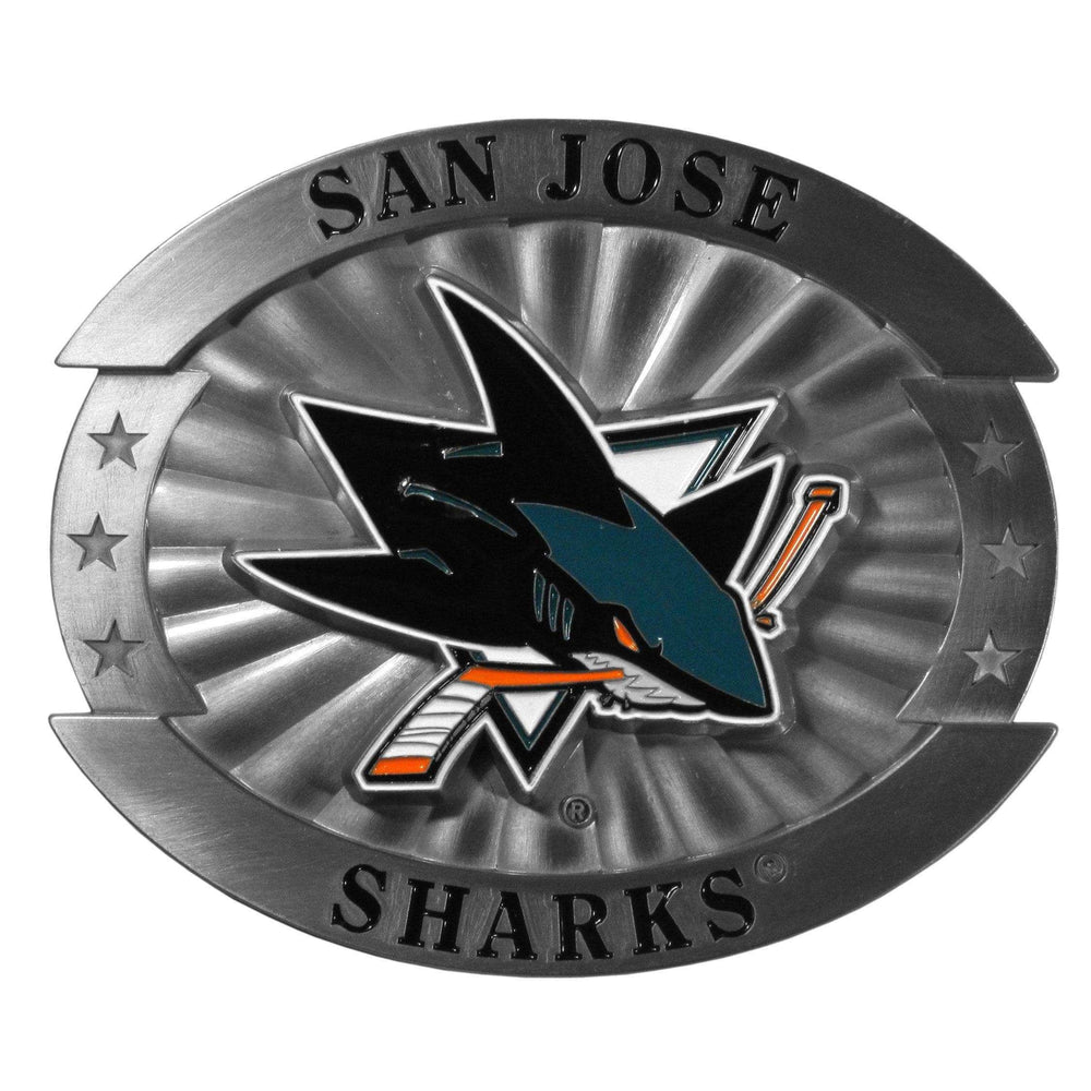 San Jose Sharks® Oversized Belt Buckle - Siskiyou Buckle - Flyclothing LLC