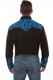 Scully ROYAL FLORAL TOOLED EMBROIDERY SHIRT - Scully Leather - Flyclothing LLC