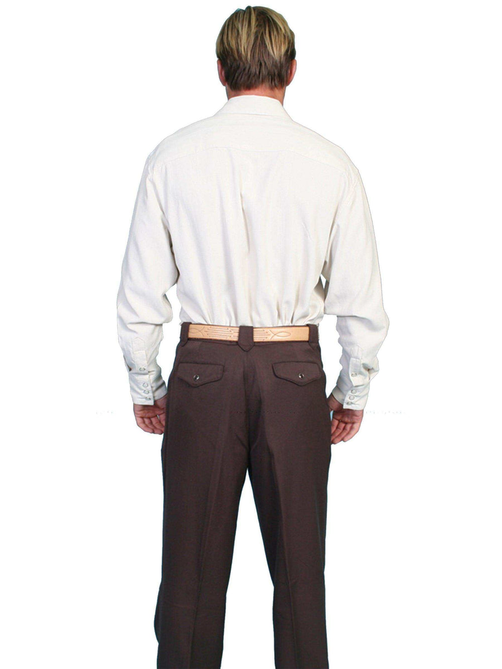 Scully BROWN SOLID PANT - Scully Leather - Flyclothing LLC