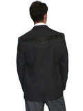 Scully BLACK FLORAL TONAL EMB. BLAZER - Scully Leather - Flyclothing LLC