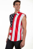 Scully RED FLAG SHIRT CUTOFF SLVS - Scully Leather - Flyclothing LLC