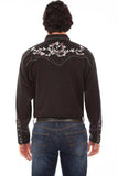 Scully BLACK HORSE SHOES ROSES & STUDS SHIRT - Scully Leather - Flyclothing LLC