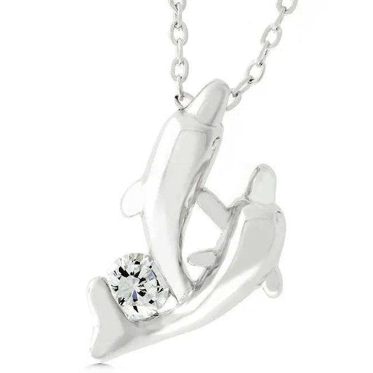 Dual Dolphin Pendant - JGI - Flyclothing LLC