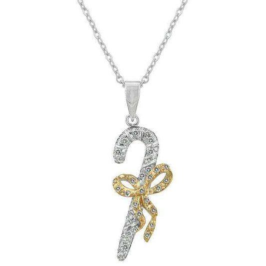 Candy Cane Cubic Zirconia Pendant - JGI - Flyclothing LLC