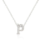 Micro-Pave Initial P Pendant - JGI - Flyclothing LLC