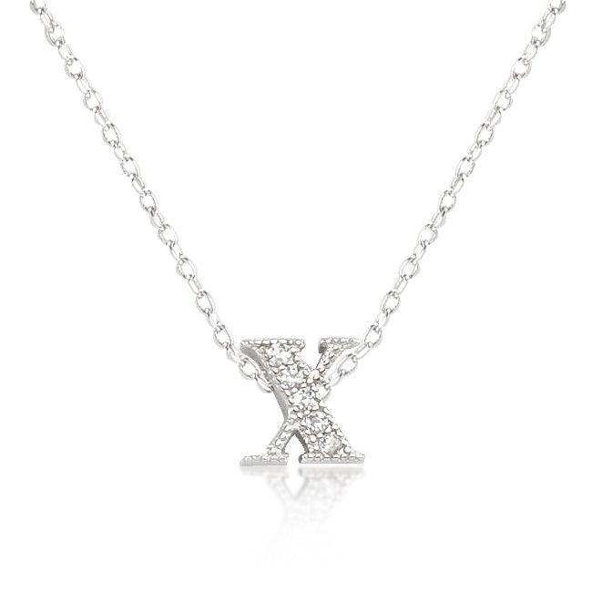 Micro-Pave Initial X Pendant - JGI - Flyclothing LLC