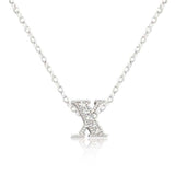 Micro-Pave Initial X Pendant - JGI - Flyclothing LLC