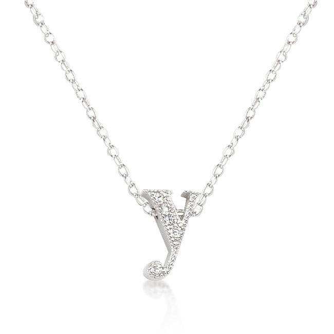 Micro-Pave Initial Y Pendant - JGI - Flyclothing LLC
