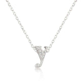 Micro-Pave Initial Y Pendant - JGI - Flyclothing LLC