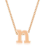 Rose Gold Finish Initial N Pendant - JGI - Flyclothing LLC