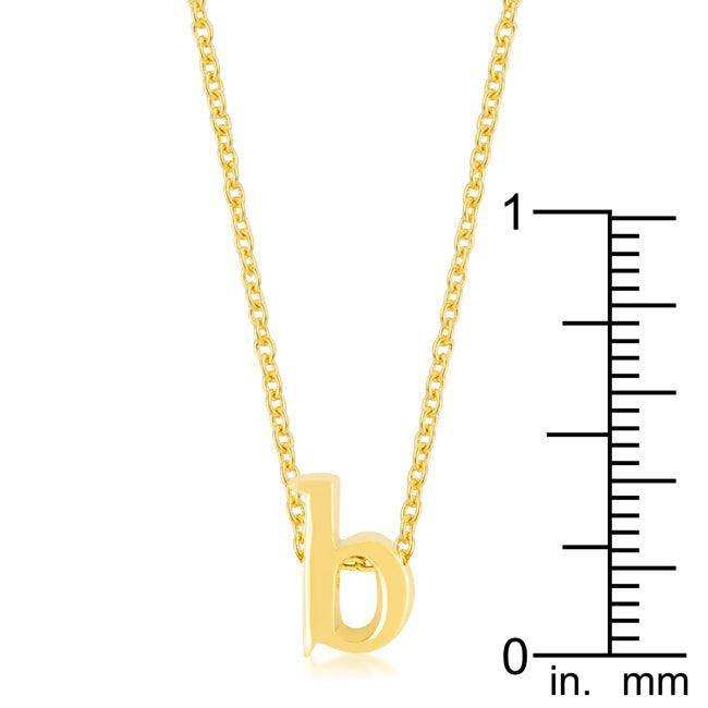 Golden Initial B Pendant - JGI - Flyclothing LLC