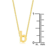 Golden Initial B Pendant - JGI - Flyclothing LLC