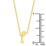 Golden Initial F Pendant - JGI - Flyclothing LLC