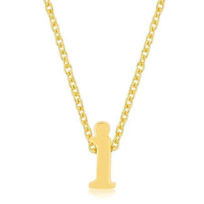 Golden Initial I Pendant - JGI - Flyclothing LLC