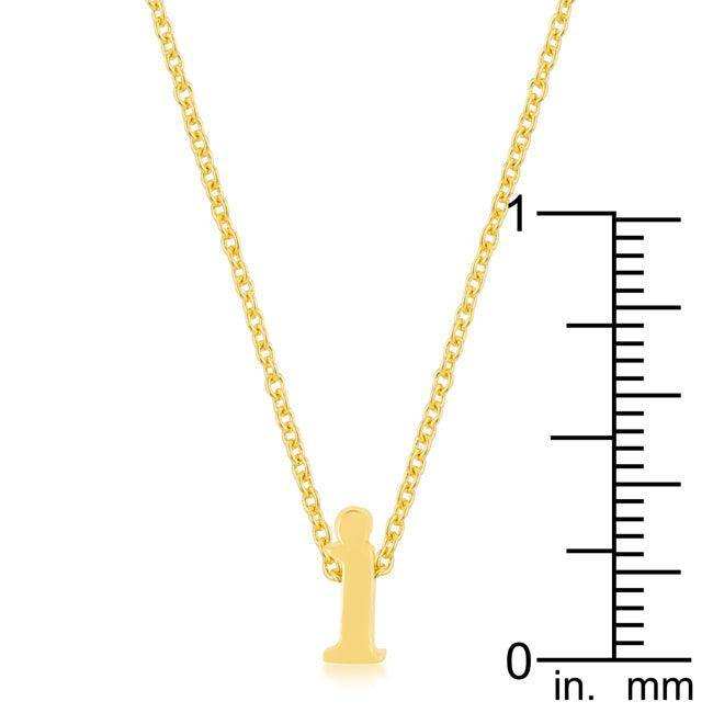 Golden Initial I Pendant - JGI - Flyclothing LLC