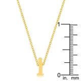 Golden Initial I Pendant - JGI - Flyclothing LLC