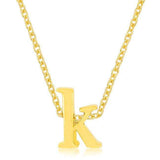 Golden Initial K Pendant - JGI - Flyclothing LLC