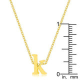 Golden Initial K Pendant - JGI - Flyclothing LLC