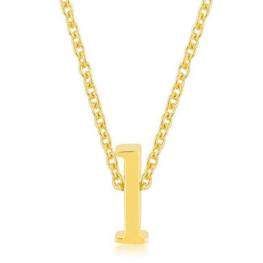 Golden Initial L Pendant - JGI - Flyclothing LLC