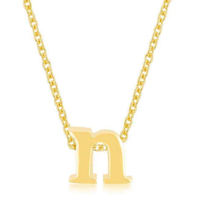 Golden Initial N Pendant - JGI - Flyclothing LLC