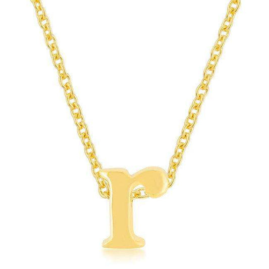 Golden Initial R Pendant - JGI - Flyclothing LLC