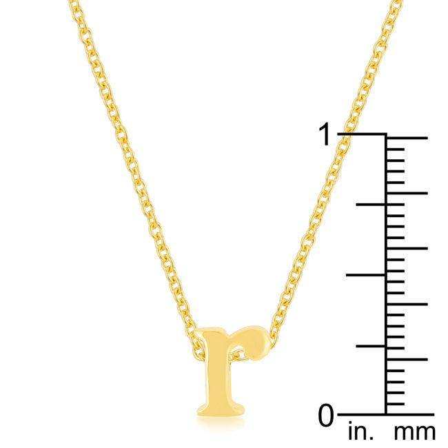 Golden Initial R Pendant - JGI - Flyclothing LLC