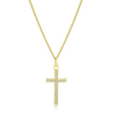 Simple Golden Cross Pendant - JGI - Flyclothing LLC