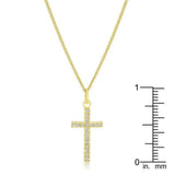 Simple Golden Cross Pendant - JGI - Flyclothing LLC