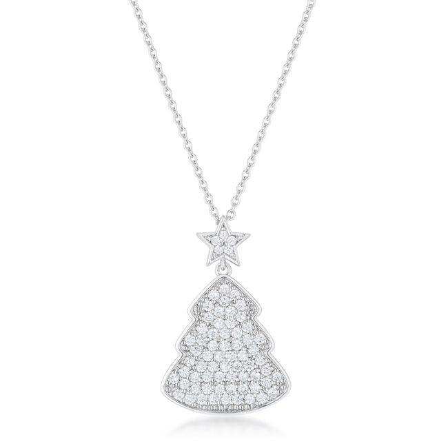 Clear Christmas Tree Drop Necklace - JGI - Flyclothing LLC