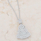 Clear Christmas Tree Drop Necklace - JGI - Flyclothing LLC