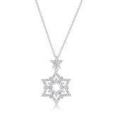 Stella 0.3ct CZ Rhodium Star Drop Necklace - JGI - Flyclothing LLC