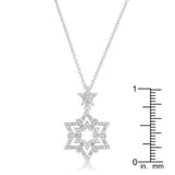 Stella 0.3ct CZ Rhodium Star Drop Necklace - JGI - Flyclothing LLC