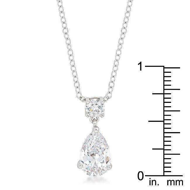 Chandelier Pear Cubic Zirconia Pendant - JGI - Flyclothing LLC
