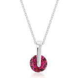 Classic Solitaire Red Cubic Zirconia Pendant - JGI - Flyclothing LLC