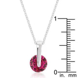 Classic Solitaire Red Cubic Zirconia Pendant - JGI - Flyclothing LLC