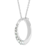 Graduated Cubic Zirconia Circle Pendant - JGI - Flyclothing LLC