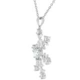 Rhodium Plated Snowflake Pendant - JGI - Flyclothing LLC